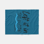 Left It In The Water Baptism Water Splash Black Le Fleece Deken (Voorkant (Horizontaal))