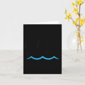 Left It In The Water Baptism Water Splash Black Le Kaart (Gele Bloem)