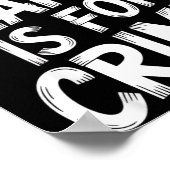 Left Lane Is For Crime Highway Driving Sarcastic J Poster (Hoek)