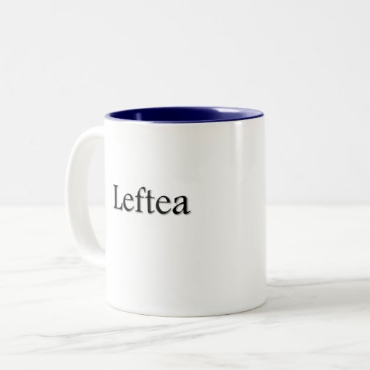 Leftea left Handed Tea Mok (Voorkant links)