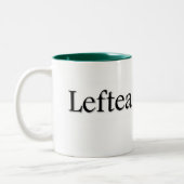 Leftea left Handed Tea Tweekleurige Koffiemok (Links)
