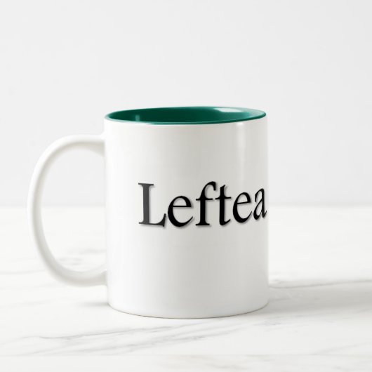 Leftea left Handed Tea Tweekleurige Koffiemok (Links)