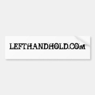 LEFTHANDHOLD.COM BUMPERSTICKER
