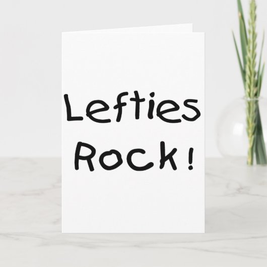 Lefties Rock Kaart (Voorkant)