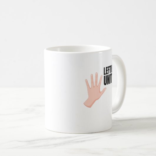 Lefties Unite left Handty Gift Koffiemok (Voorkant rechts)