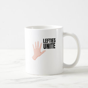 Lefties Unite left Handty Gift Koffiemok