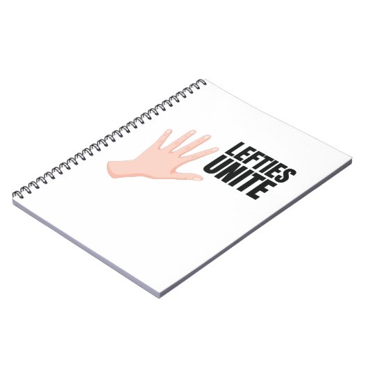 Lefties Unite left Handty Gift Notitieboek (Linkerzijde)
