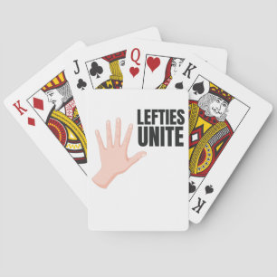 Lefties Unite left Handty Gift Pokerkaarten