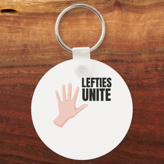 Lefties Unite left Handty Gift Sleutelhanger (Voorkant)