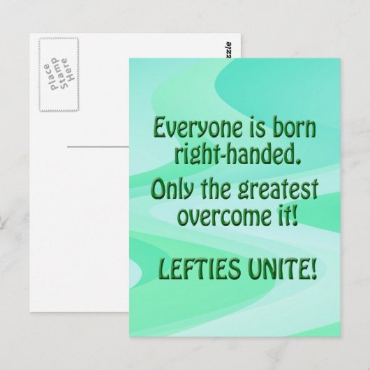 Lefties verenigen briefkaart (Voorkant / Achterkant)