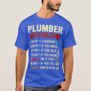 Leftijdsbeschrijving van Plumber Hourly met T-shirt
