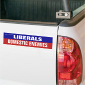Leftisten zijn binnenlandse Bumpersticker van de e (Op Truck)