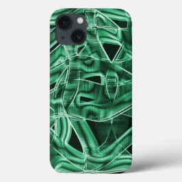 Leftover groene acrylstrip, overdekt Case-Mate iPhone case