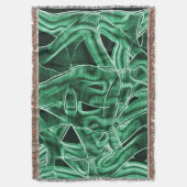 Leftover groene acrylstrip, overdekt deken (Voorkant Verticaal)