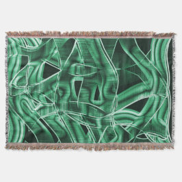 Leftover groene acrylstrip, overdekt deken