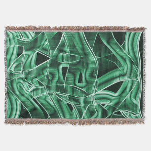 Leftover groene acrylstrip, overdekt deken