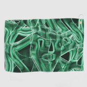 Leftover groene acrylstrip, overdekt golfhanddoek (Horizontaal)