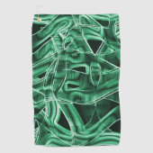 Leftover groene acrylstrip, overdekt golfhanddoek (Voorkant)