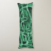 Leftover groene acrylstrip, overdekt lichaamskussen (Achterkant (Verticaal))