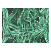 Leftover groene acrylstrip, overdekt tafelkleed (Voorkant (Horizontaal))