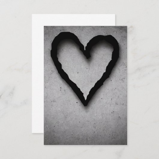 Leftover hart, nr. 01 bedankkaart (Voorkant / Achterkant)