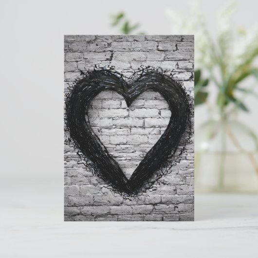 Leftover hart, nr. 02 bedankkaart (Staand voorkant)