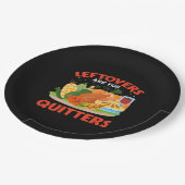 Leftovers Are For Quitters Classic Aesthetic Style Papieren Bordje (Gekanteld)