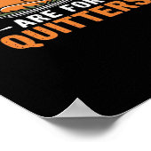 Leftovers Are For Quitters Classic Retro Graphic Poster (Hoek)