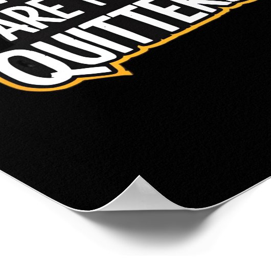 Leftovers Are For Quitters Funny Quote Thanksgivin Poster (Hoek)