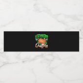 Leftovers Are For Quitters - Thanksgiving Christma Waterfles Etiket (Enkel label)