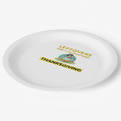 Leftovers Are For Quitters - Thanksgiving Essentia Papieren Bordje (Gekanteld)