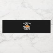 Leftovers Are For Quitters Thanksgiving Turkey Ess Waterfles Etiket (Enkel label)