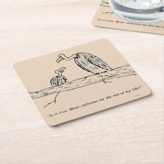 Leftovers Kartonnen Onderzetters (Schuin)