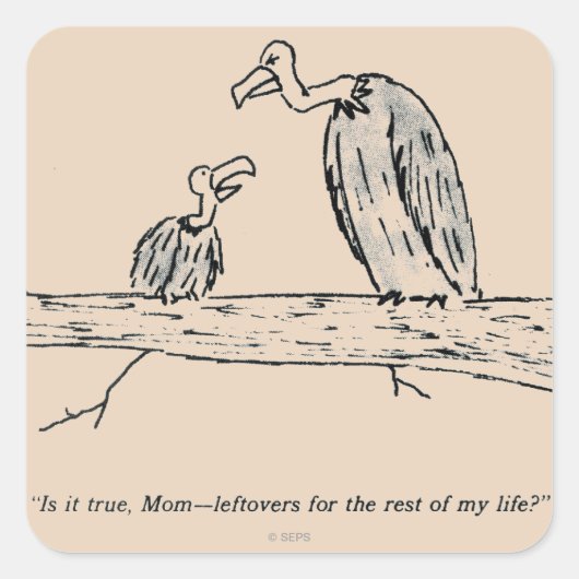 Leftovers Vierkante Sticker (Voorkant)