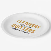 Leftovers zijn bedoeld voor geschikters papieren bordje (Gekanteld)