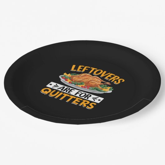 Leftovers zijn bedoeld voor geschikters papieren bordje (Gekanteld)