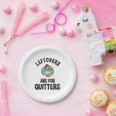 Leftovers zijn bedoeld voor geschikters papieren bordje (Feest)