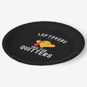 Leftovers zijn bedoeld voor Quitters Thanksgiving  Papieren Bordje (Gekanteld)