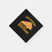 Leftovers zijn voor Quitters Funny Pizza Thanksgiv Servet (Hoek)
