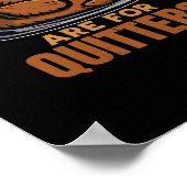 Leftovers zijn voor Quitters Funny Thanksgiving Di Poster (Hoek)