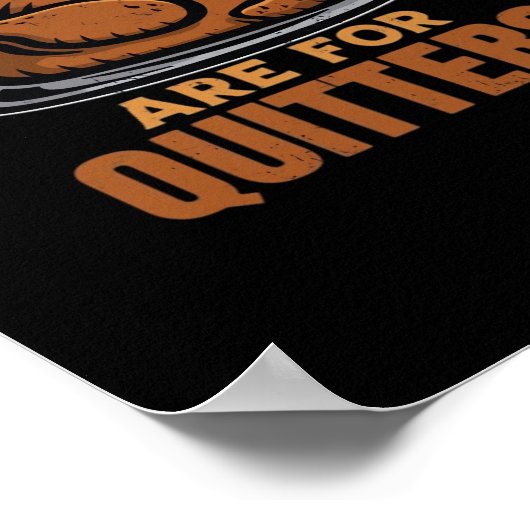 Leftovers zijn voor Quitters Funny Thanksgiving Di Poster (Hoek)