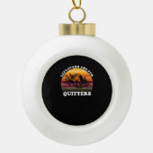 Leftovers zijn voor Quitters - grappige Thanksgivi Keramische Bal Ornament (Voorkant)