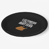 Leftovers zijn voor Quitters Turkey Funny Thanksgi Papieren Bordje (Gekanteld)