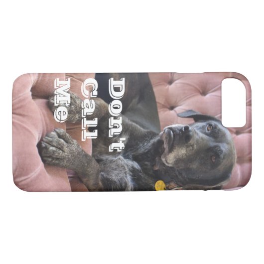 Lefty "Bel me niet" iPhone Case (Achterkant (Horizontaal))