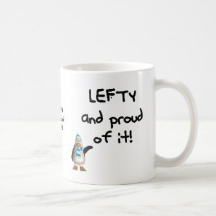 Lefty en Proud. Met linkshandige, grappige uitspra Koffiemok