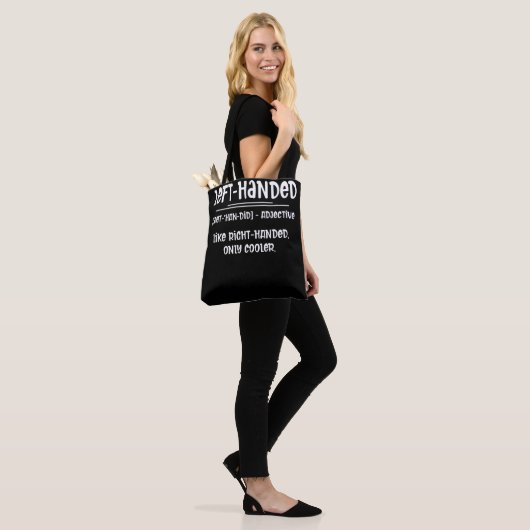 Lefty Left Handed Definition Tote Bag (Op model)