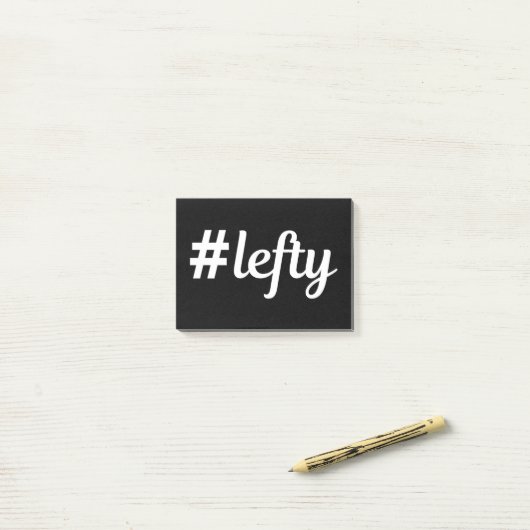 # Lefty left Hander Post-it® Notes (Op bureau)