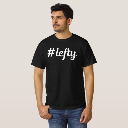 # Lefty left Hander T-shirt (Voorkant volledig)
