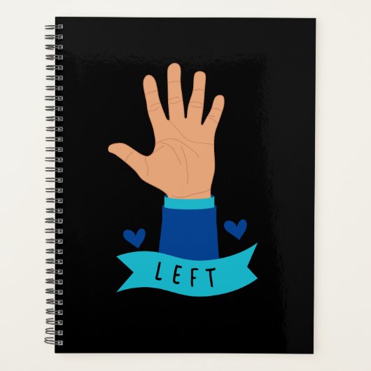 Lefty Life: Gepersonaliseerde planner voor linksha (Voorkant)