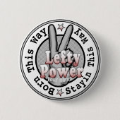 Lefty Power left Handed Button (Voorkant)